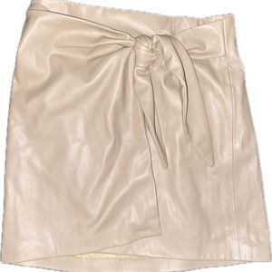 leather mini skirt